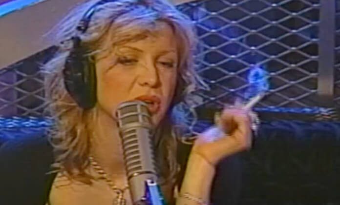 Courtney Love no programa de Howard Stern em 1998