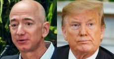 Jeff Bezos e Donald Trump