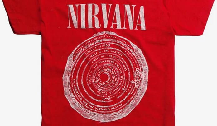 Camiseta do Nirvana é alvo de processo na justiça