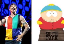 Anthony Kiedis e Cartman, do South Park