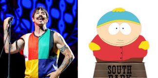 Anthony Kiedis e Cartman, do South Park
