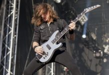 David Ellefson com o Megadeth em 2012