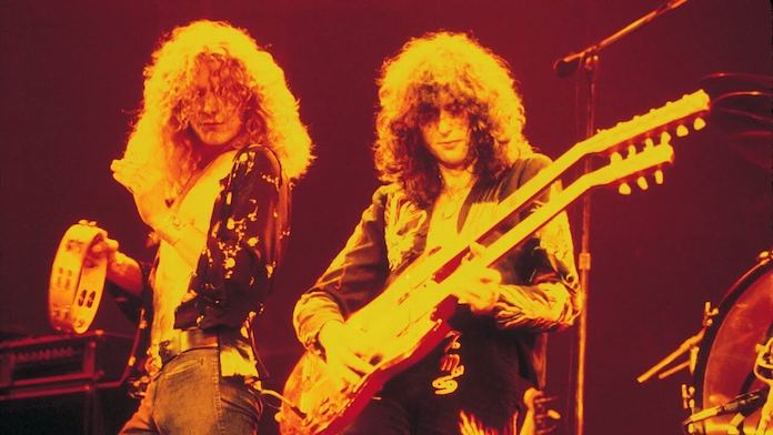 Robert Plant e Jimmy Page do Led Zeppelin em