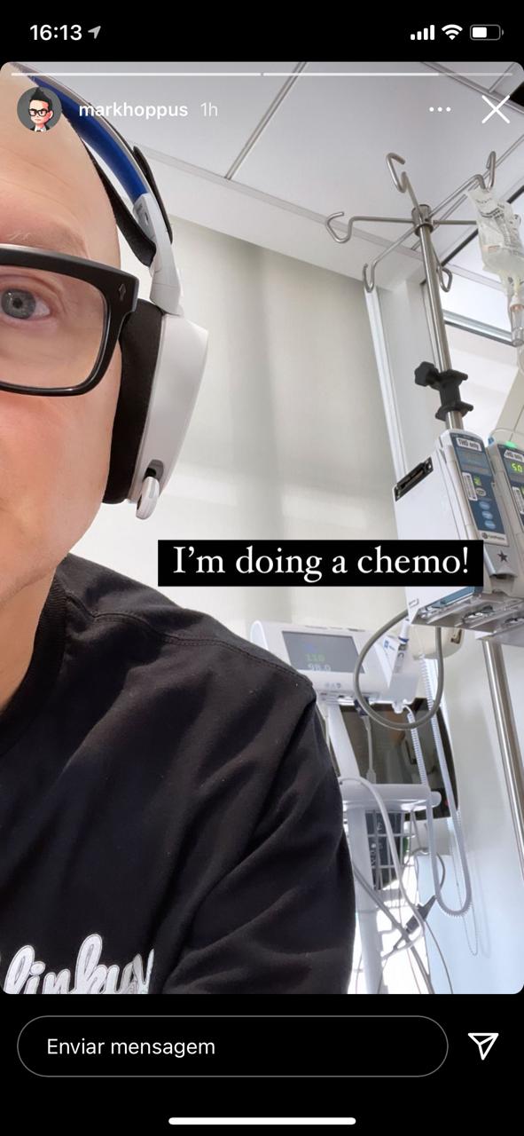Mark Hoppus na quimioterapia