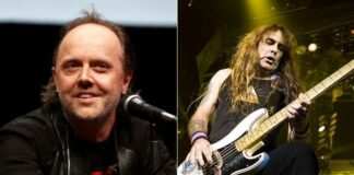 Lars Ulrich, do Metallica, e Steve Harris, do Iron Maiden
