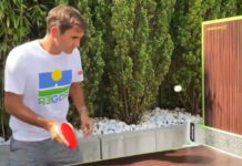 Roger Federer joga ping pong ao som de O Terno