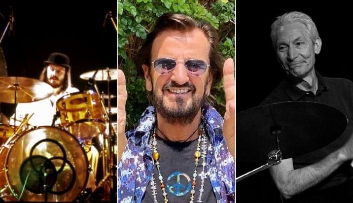 John Bonham, Ringo Starr e Charlie Watts