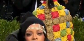 Rihanna e A$AP Rocky no MET GALA 2021