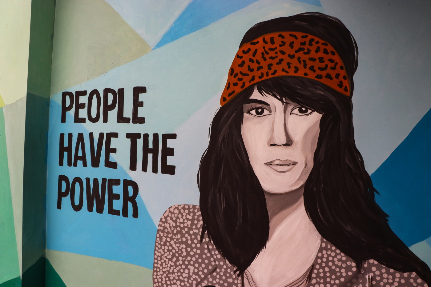 Patti Smith no mural de Aline Krupkoski