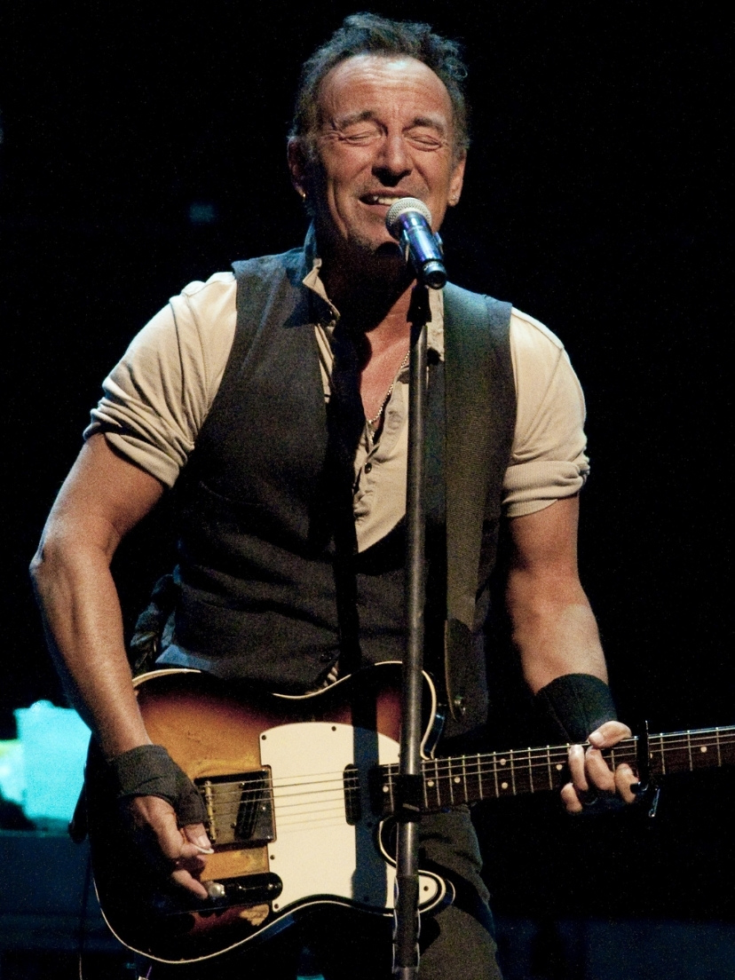 Bruce Springsteen faz careta em show