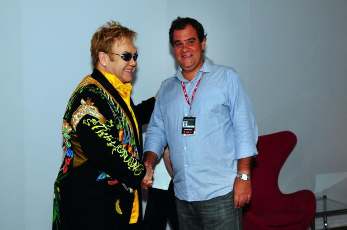 Elton John e Luiz Oscar Niemeyer