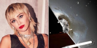 Avião de Miley Cyrus é atingido por raio