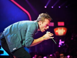 Chris Martin com o Coldplay