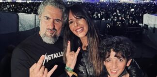Marcos Mion leva seu filho mais novo para curtir show do Metallica; veja