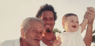 Chris Cornell com o pai de sua esposa, Vicky