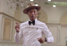 Pharrell Williams em "Happy"
