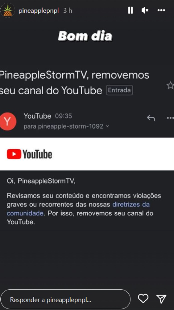 Pineapple Storm, produtora do Poesia Acústica, tem canal hackeado e banido do YouTube