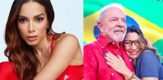 Janja, esposa de Lula, diz sonhar com dueto com Anitta após apoio ao candidato