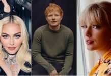 Artistas Pop, Madonna, Ed Sheeran, Taylor Swift