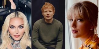 Artistas Pop, Madonna, Ed Sheeran, Taylor Swift