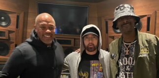 Eminem, Snoop Dogg e Dr.Dre surgem juntos em estúdio e fãs especulam sobre reunião
