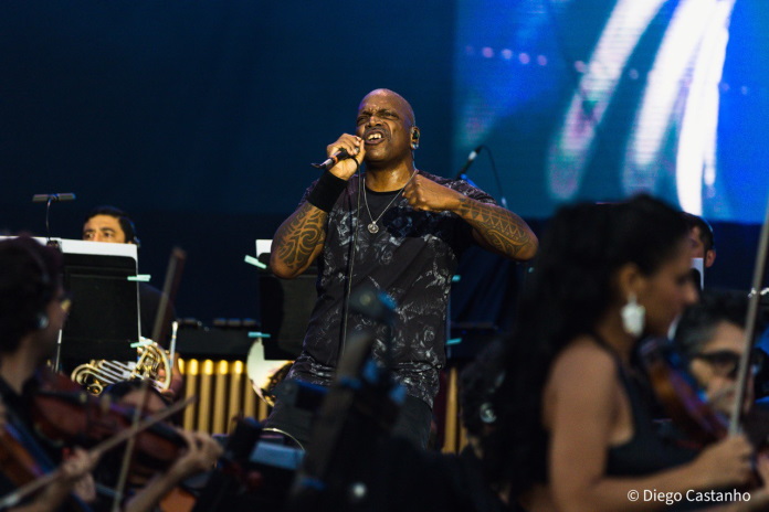 Derrick Green com o Sepultura no Rock In Rio