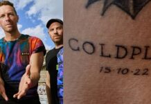 Fã faz tatuagem do Coldplay