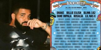Drake é criticado por borrar o nome de outros artista ao divulgar line-up do Lollapalooza