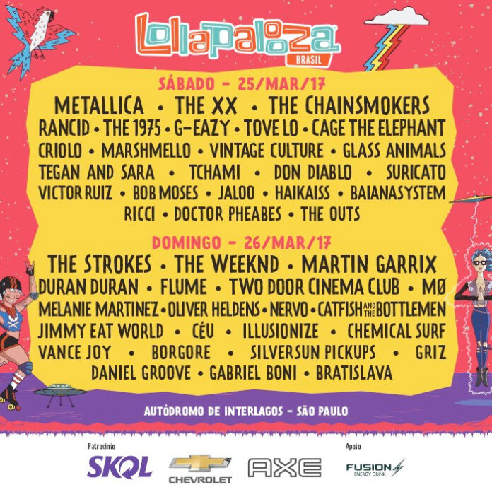 Line-up do Lollapalooza Brasil 2017