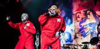 Corey Taylor e Shawn Crahan Clown, do Slipknot