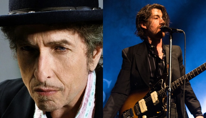 Bob Dylan e Alex Turner, do Arctic Monkeys