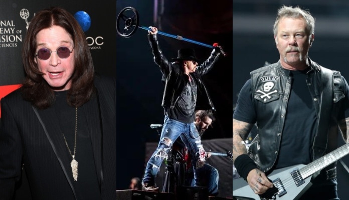 Ozzy Osbourne, Axl Rose e James Hetfield