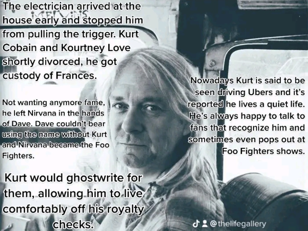 TikTok imagina vida de Kurt Cobain