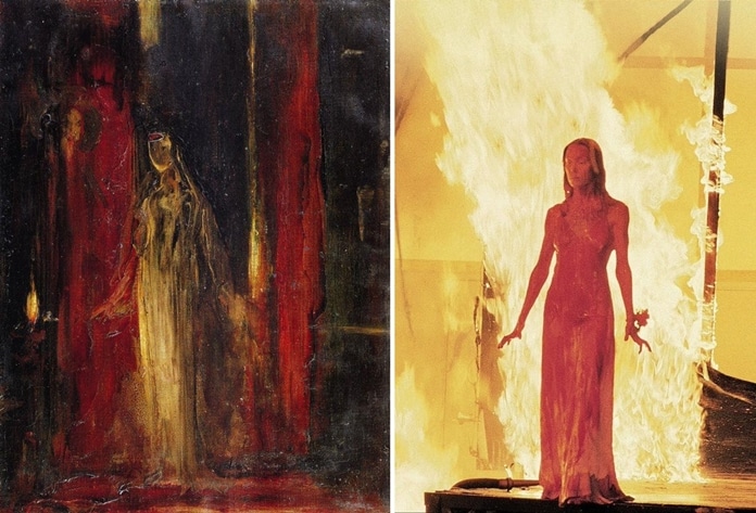 Carrie, a Estranha, de Brian de Palma (1976) / Study for Lady Macbeth, de Gustave Moreau (1851)