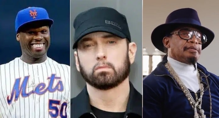 50 Cent volta a defender Eminem depois de apontarem que a cor de pele do astro influenciou seu lugar na lista de maiores rappers