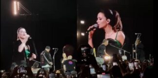 Sandy faz participação incrível no show de Coldplay em São Paulo; assista aos vídeos