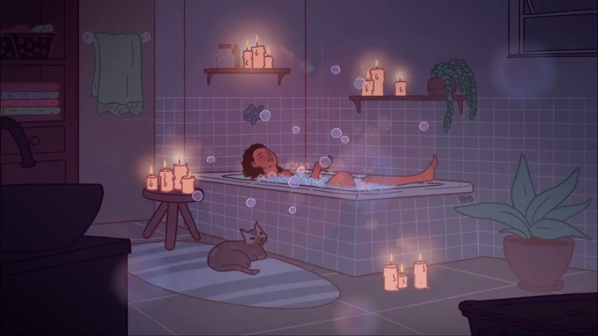 Sleep Tales playlist para banho relaxante
