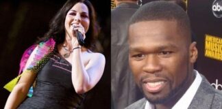 Amy Lee relembra surpresa ao bater 50 Cent no Grammy: "eu estava até descalça"