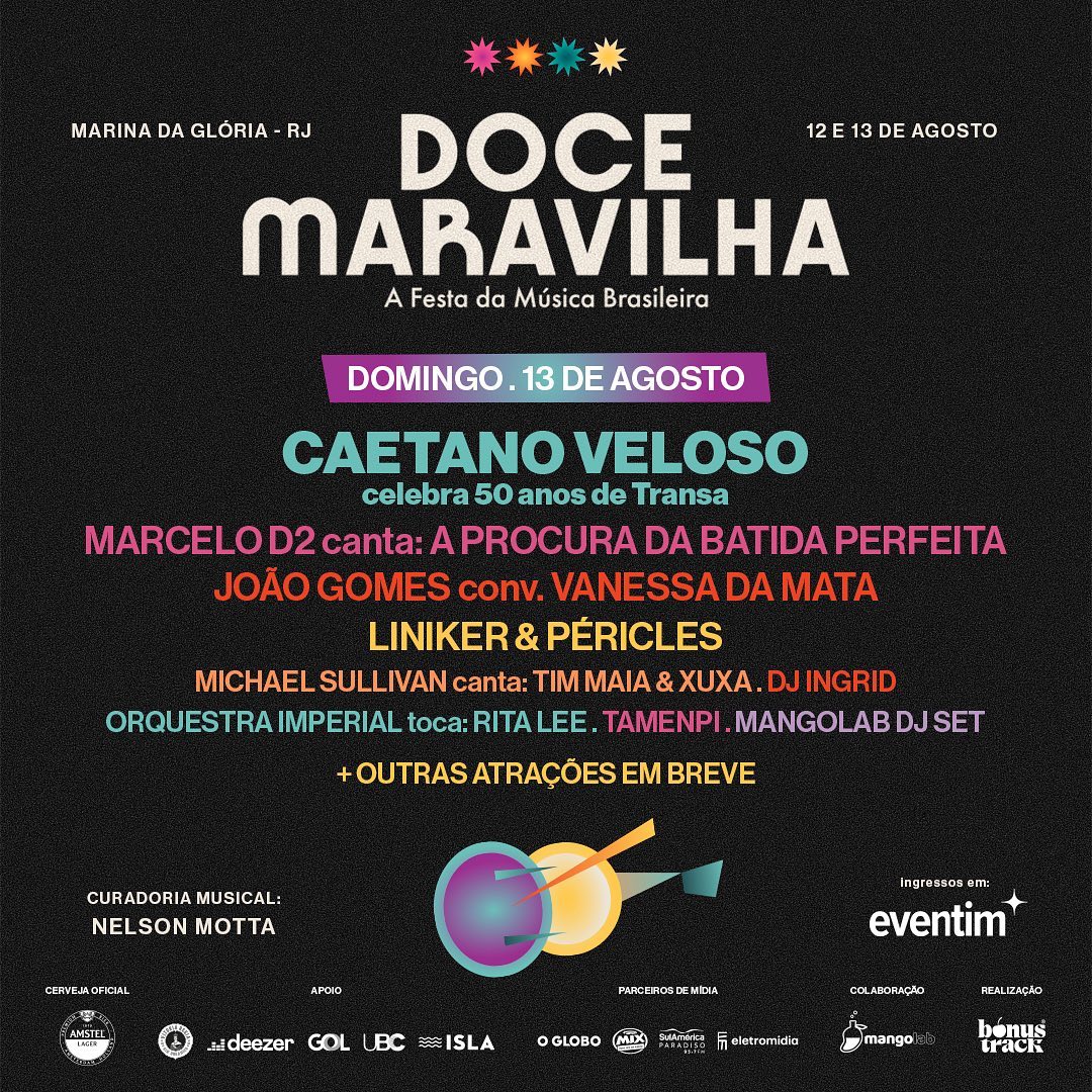 Line-up do festival Doce Maravilha