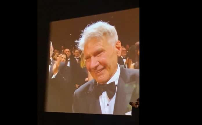 Harrison Ford se emociona ao receber Palma de Ouro em Cannes
