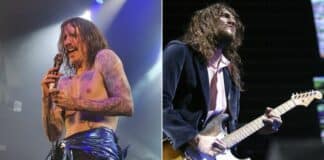 Justin Hawkins (The Darkness) e John Frusciante (Red Hot Chili Peppers)