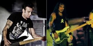 Simon Gallup (The Cure) e Steve Harris (Iron Maiden)