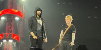Eminem se junta a Ed Sheeran e apresenta clássicos durante show em Detroit