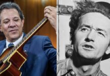 Tony Bellotto relembra frase icônica de Woody Guthrie ao celebrar Fernando Haddad tocando violão