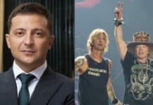Presidente da Ucrânia diz lida com guerra ouvindo Guns N' Roses