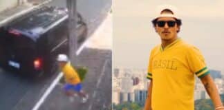 Câmera de rua flagra bastidores de vídeo de Bruno Mars em SP