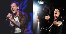 Corey Taylor e James Hetfield, do Slipknot e do Metallica