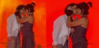 Marina Lima e Fernanda Abreu se beijam durante show no Coala Festival