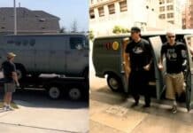 Casal americano compra van de clipe icônico do blink-182