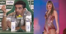 Abel Ferreira reclama da presença de miçangas do show de Taylor Swift no gramado do Allianz Parque